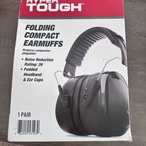 Black Folding Compact Earmuffs